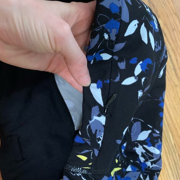 Sweaty Betty Black Floral Power Active 7/8 Leggings XXL - Picture 7 of 9